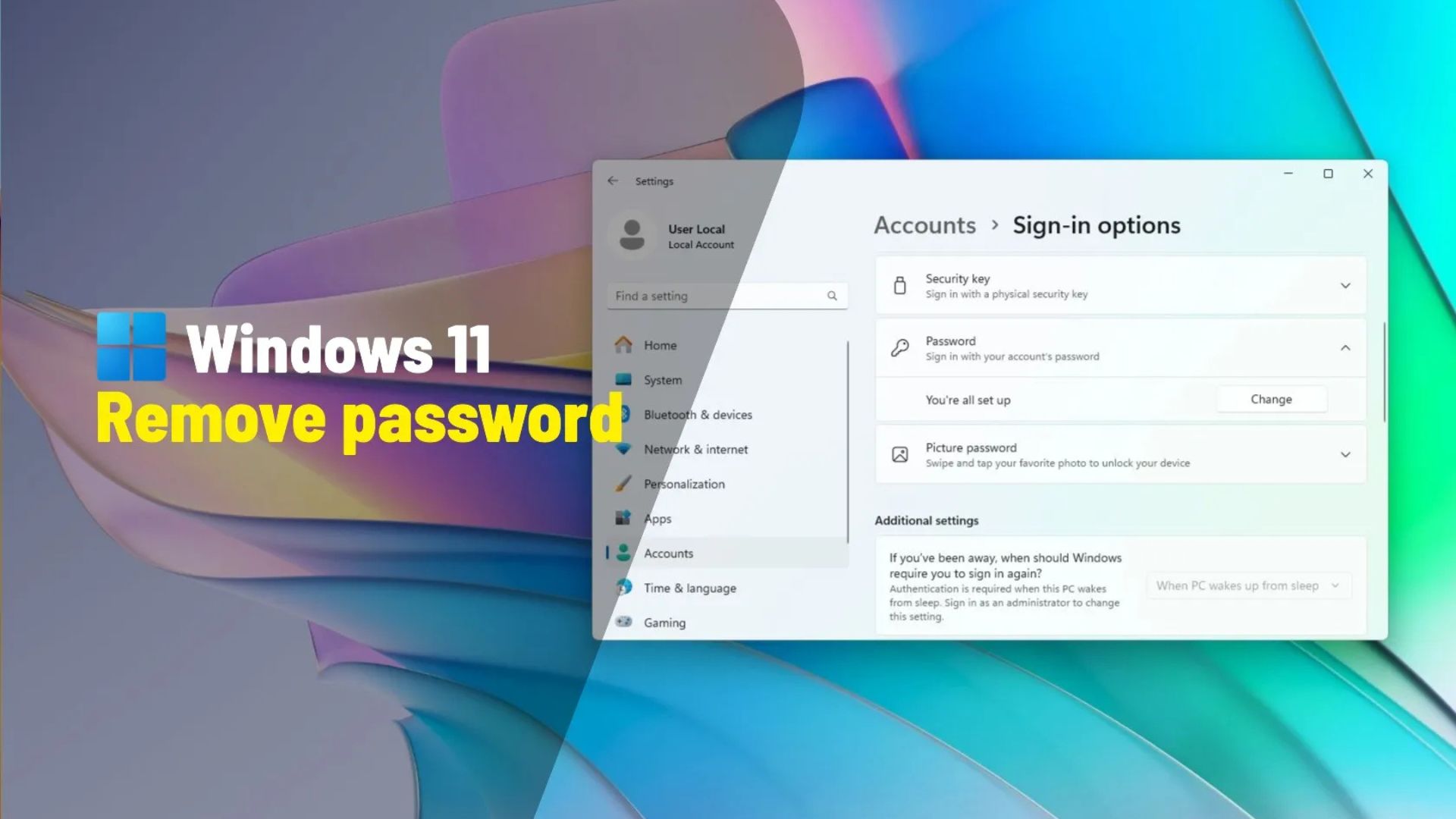 Hướng dẫn cách xóa mật khẩu đăng nhập trên Windows 11 1 cach xoa mat khau dang nhap tren Windows 111