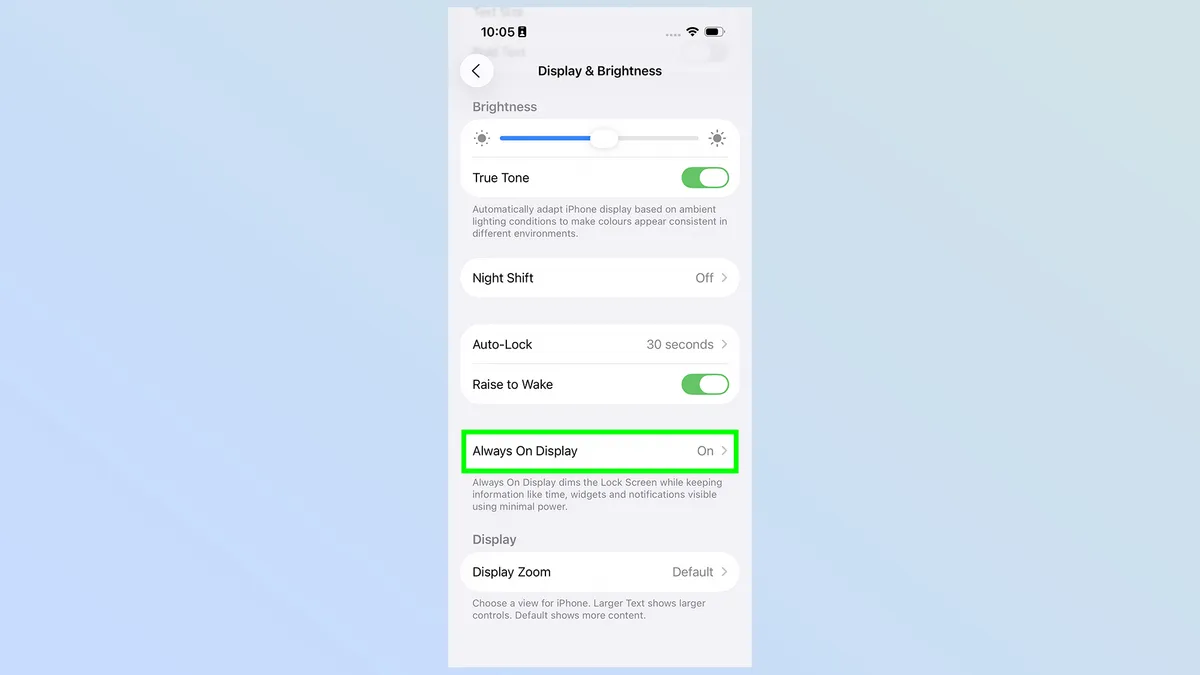 iPhone 17 đã có màn hình Always-On! Hướng dẫn cách bật tính năng mới này. 12 iPhone 17 da co man hinh Always On 4