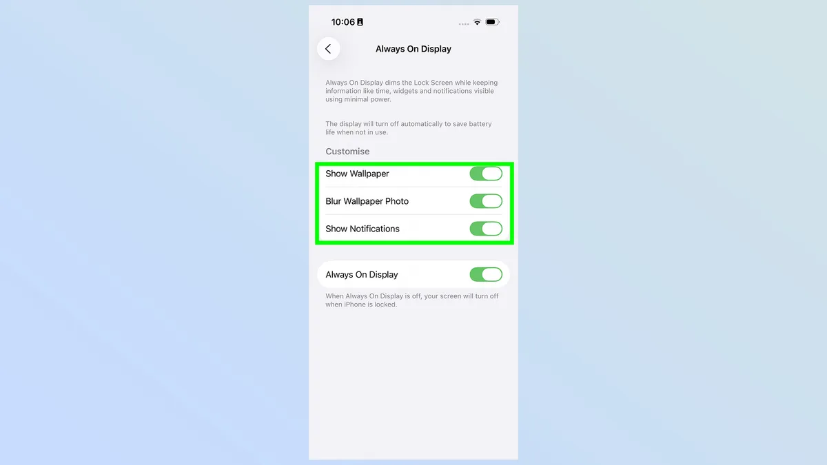 iPhone 17 đã có màn hình Always-On! Hướng dẫn cách bật tính năng mới này. 14 iPhone 17 da co man hinh Always On 6