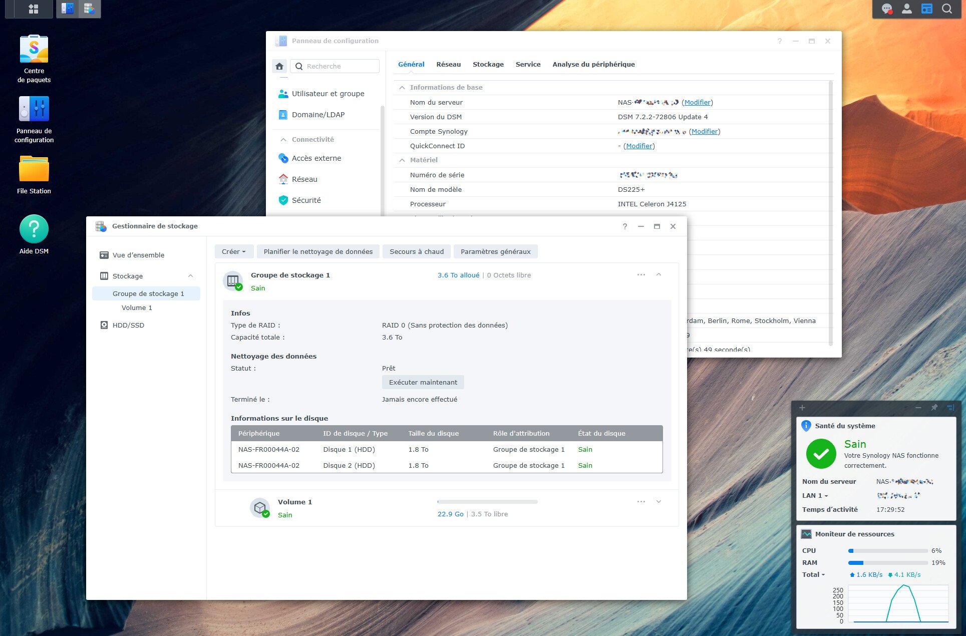 synology ds225plus dsm 1 2