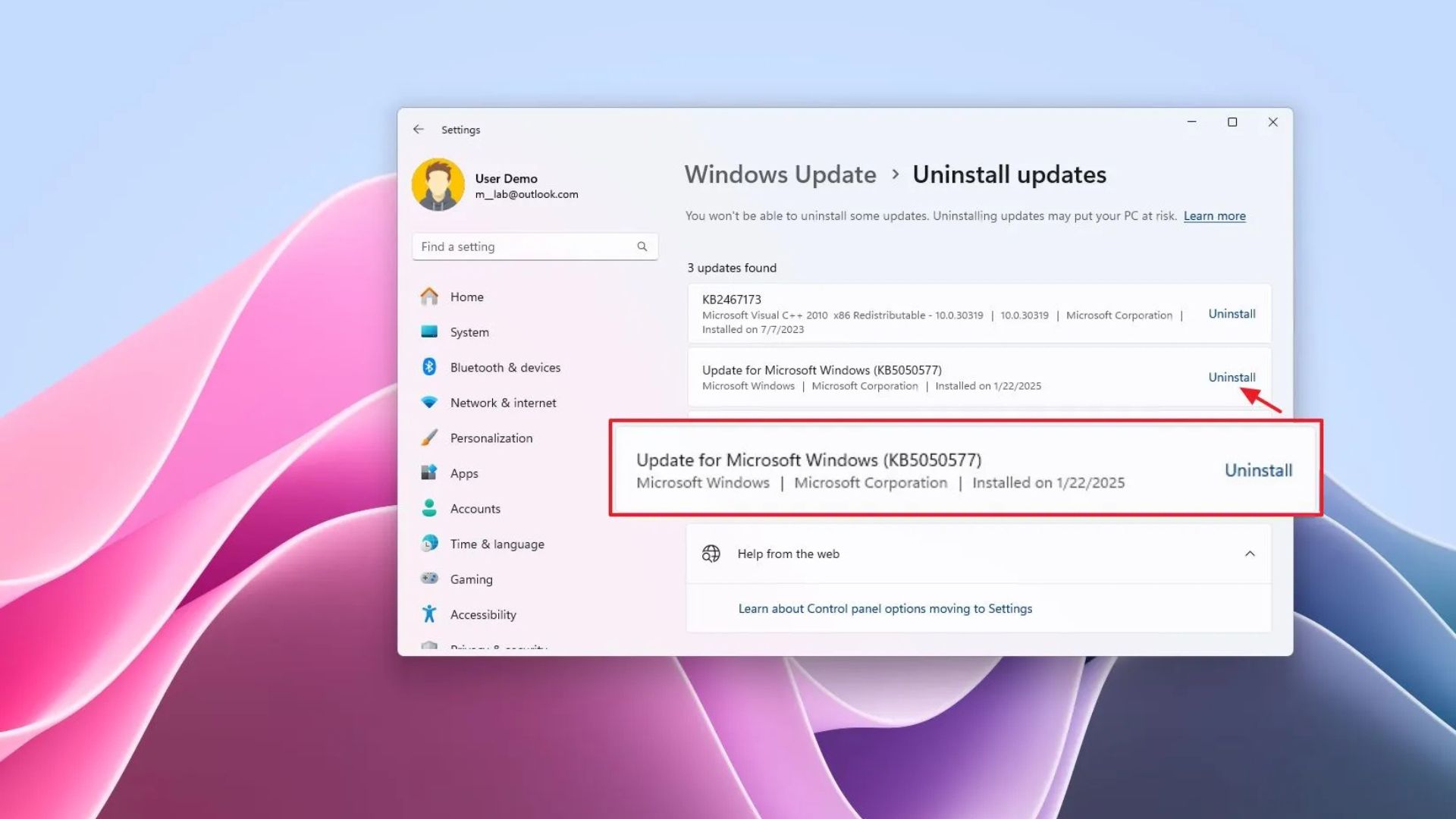 5 cach go cai dat ban cap nhat theo cach thu cong tren Windows 111
