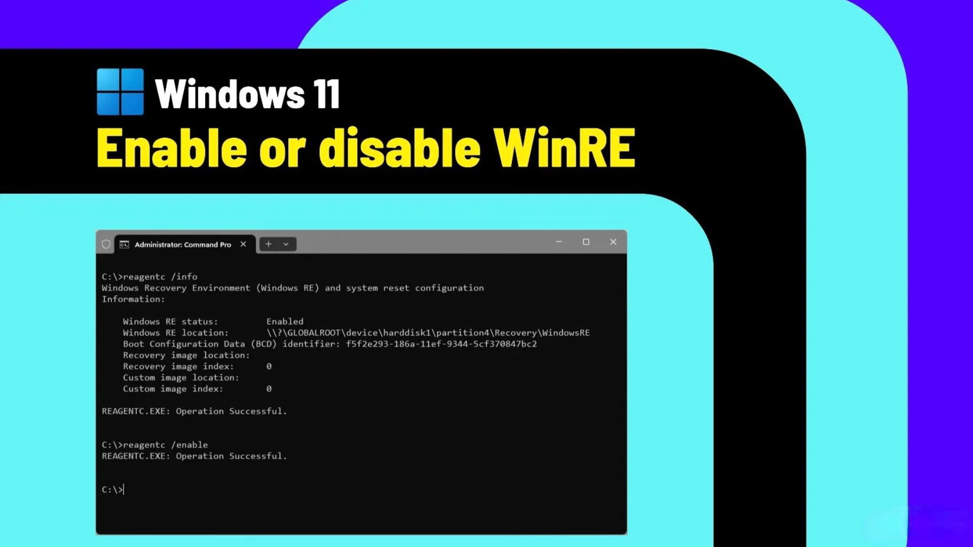 Hướng dẫn cách bật hoặc tắt WinRE trên Windows 10 và 11 1 ANH DAI DIEN
