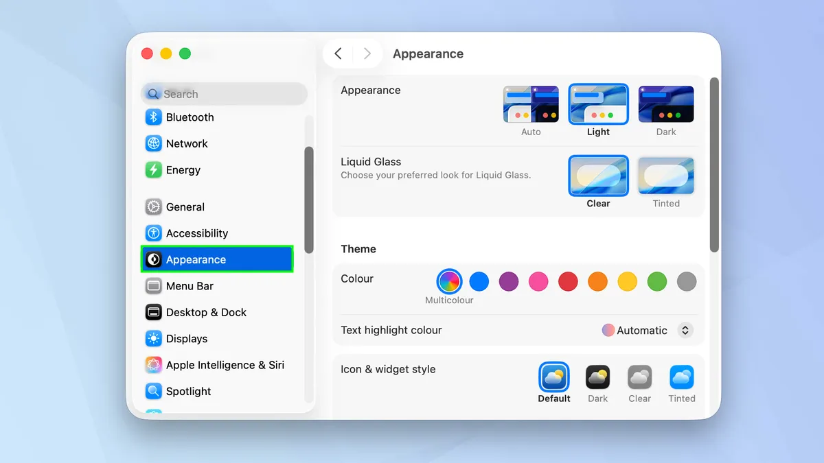 Cách giảm độ trong suốt của Liquid Glass trên macOS Tahoe: Đây là cách thực hiện! 10 Cach giam do trong suot cua Liquid Glass tren macOS Tahoe 5