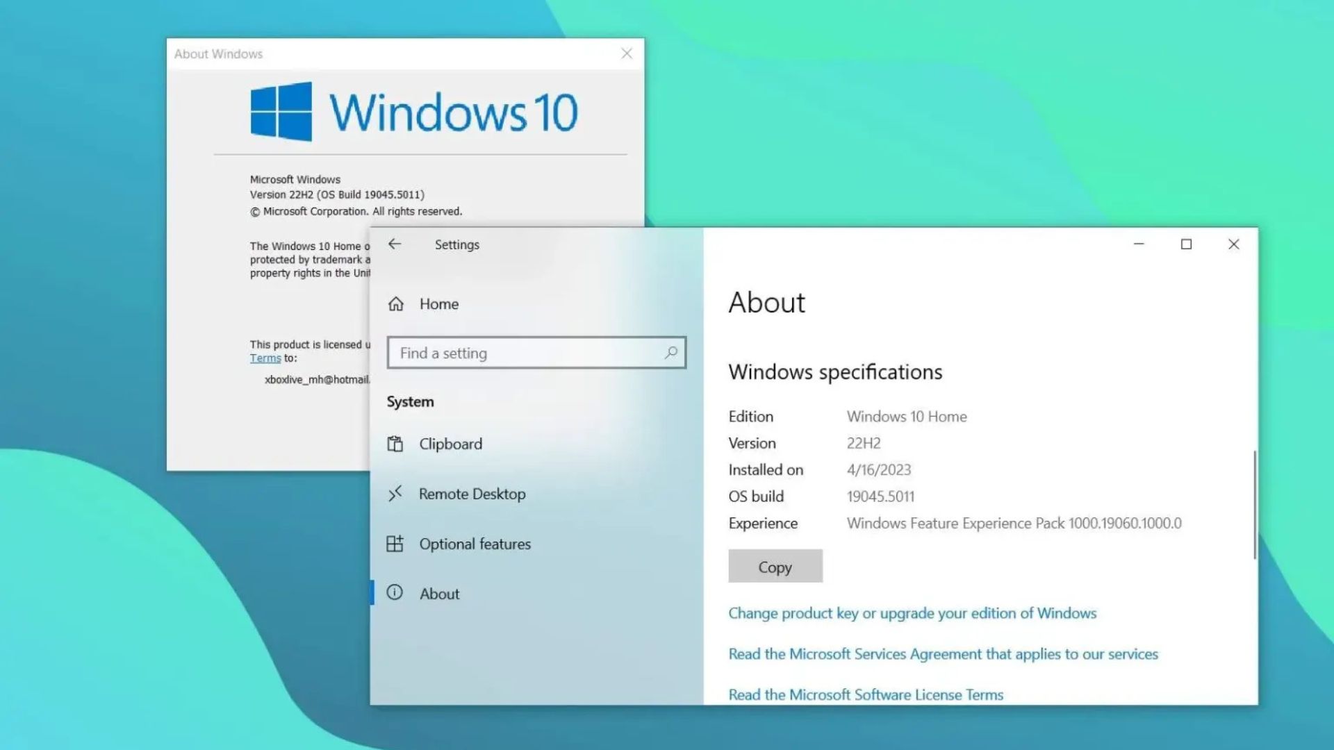 Cach kiem tra xem Windows 10 22H2 21H2 hay phien ban cu hon da duoc cai dat tren PC1