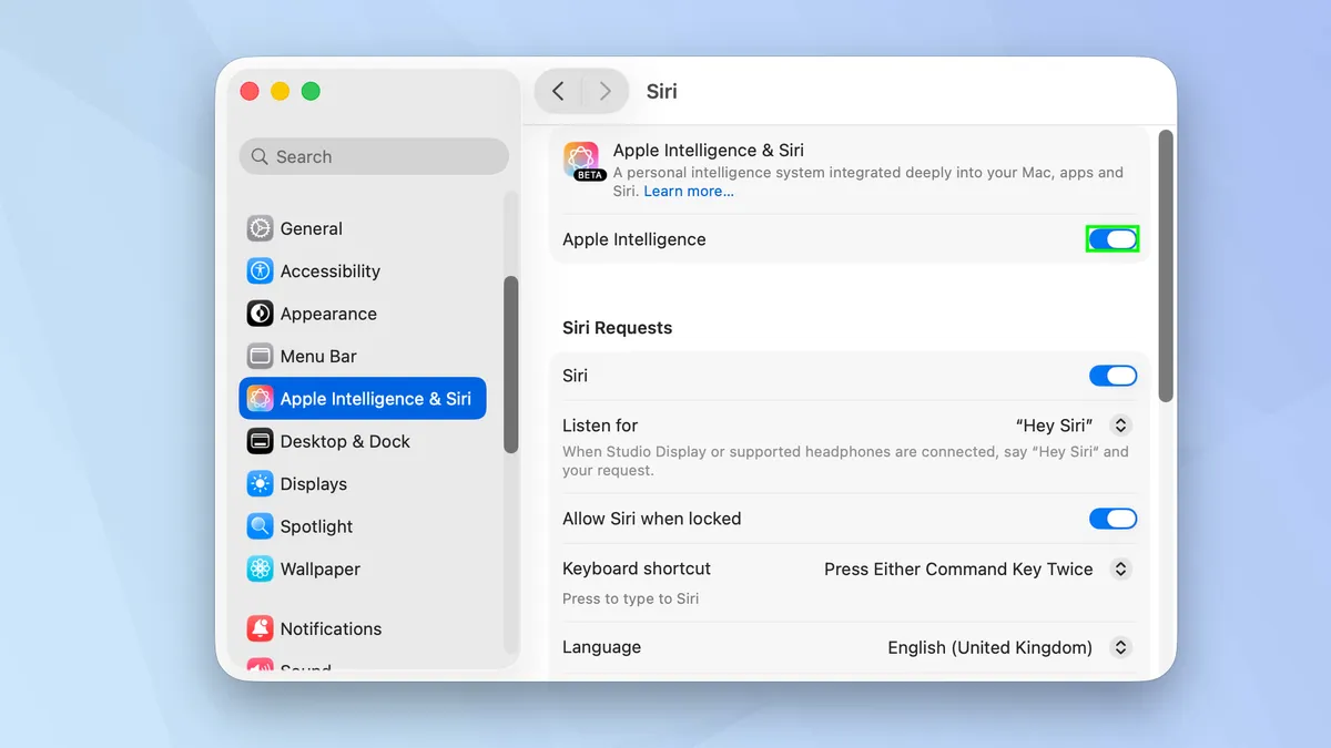 Cách tắt tính năng Apple Intelligence trên macOS 16 Cach tat tinh nang Apple Intelligence tren macOS 4