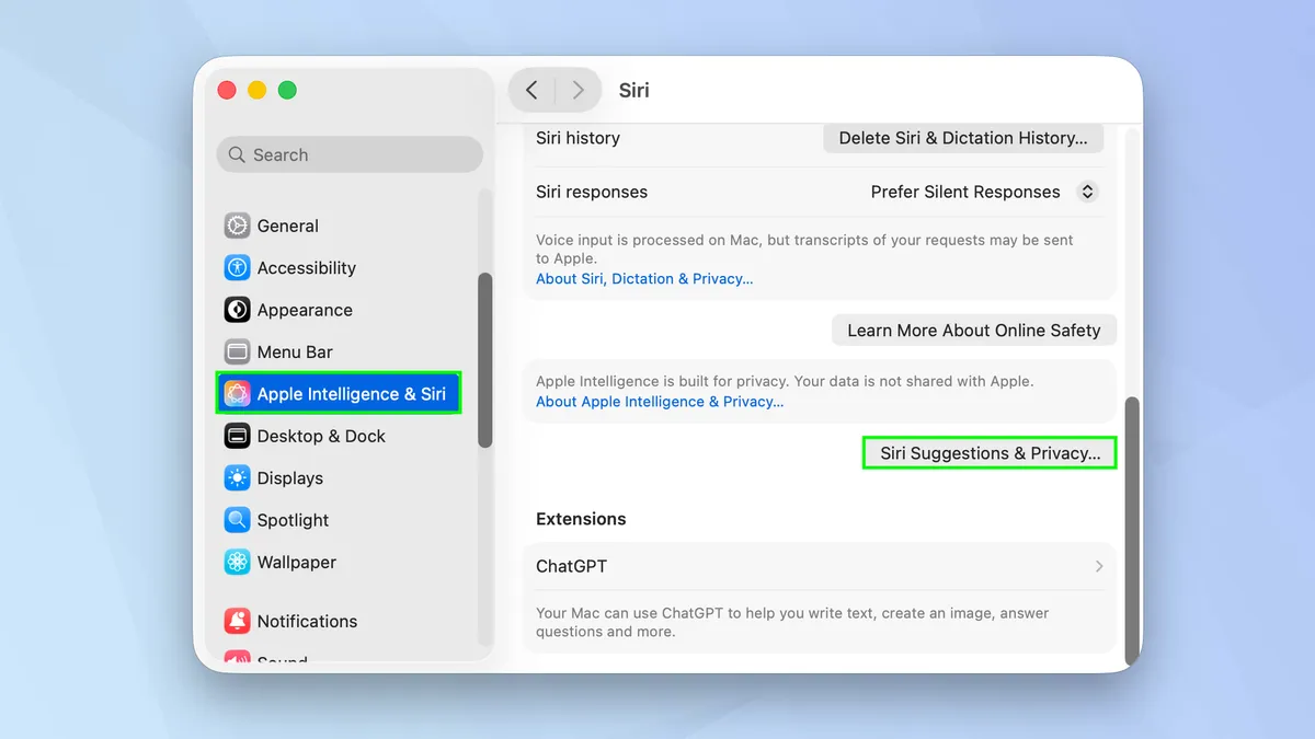 Cách tắt tính năng Apple Intelligence trên macOS 19 Cach tat tinh nang Apple Intelligence tren macOS 7