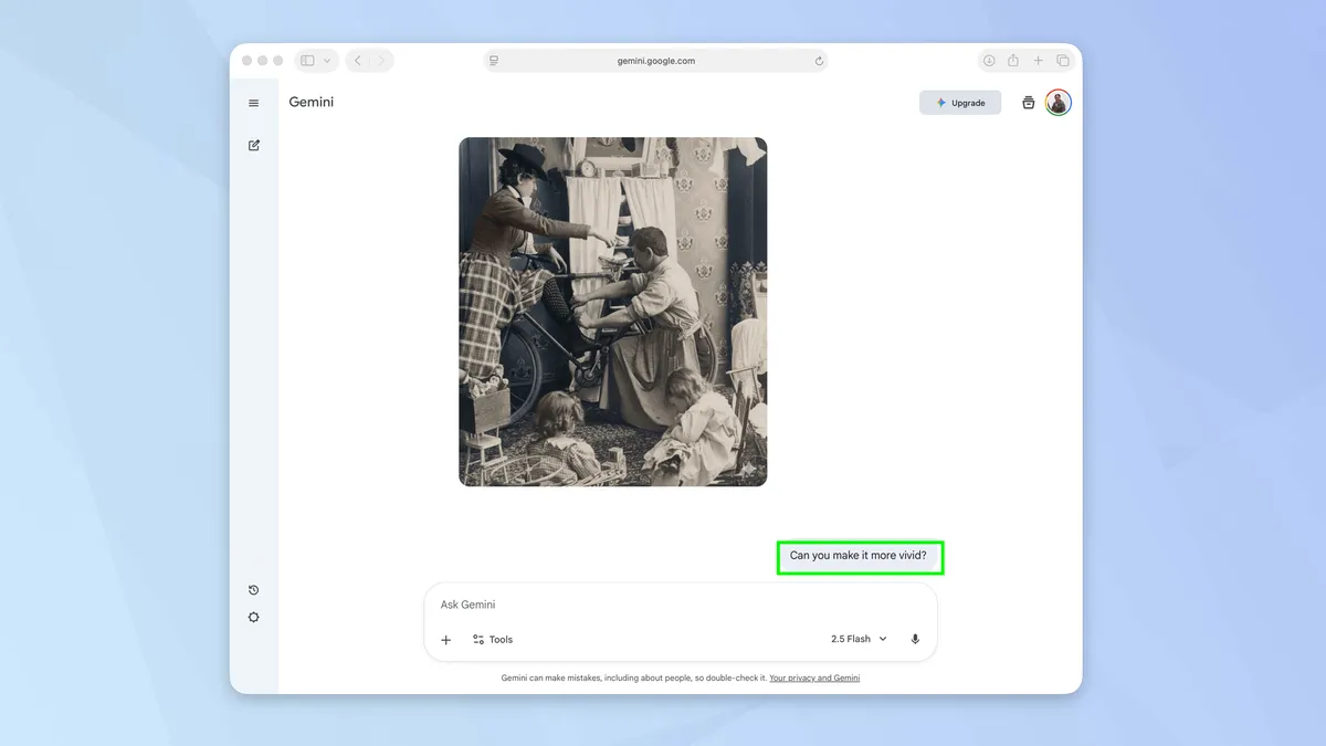 Cach to mau anh den trang bang Google Gemini 5