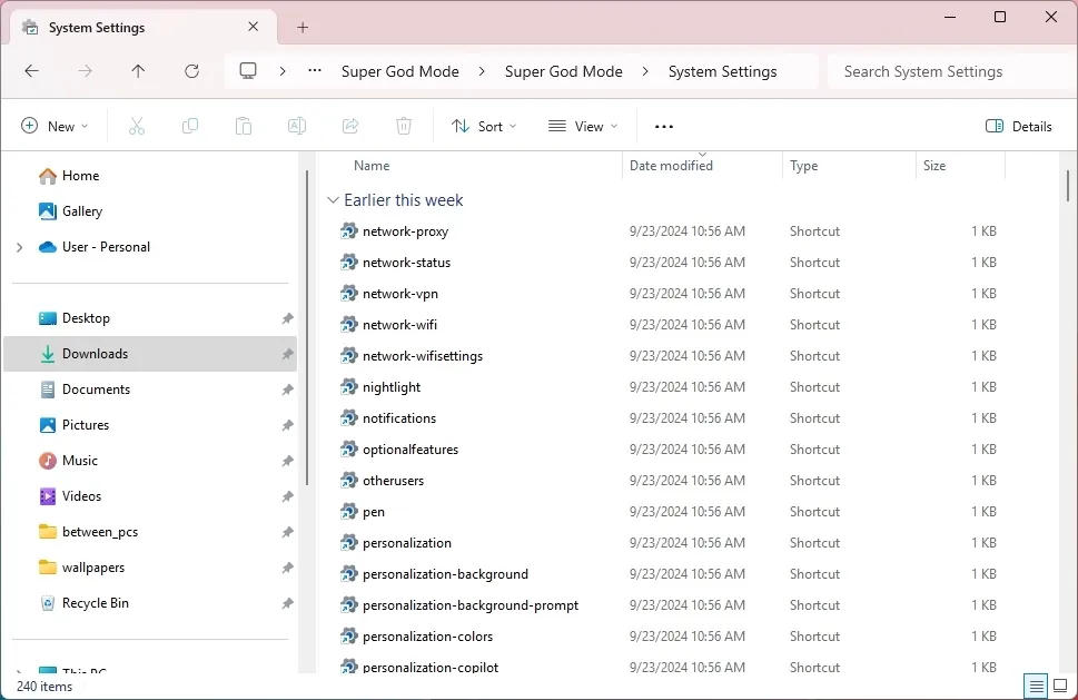Che do sieu than mo khoa tat ca cac cai dat va tinh nang tren Windows 11 103