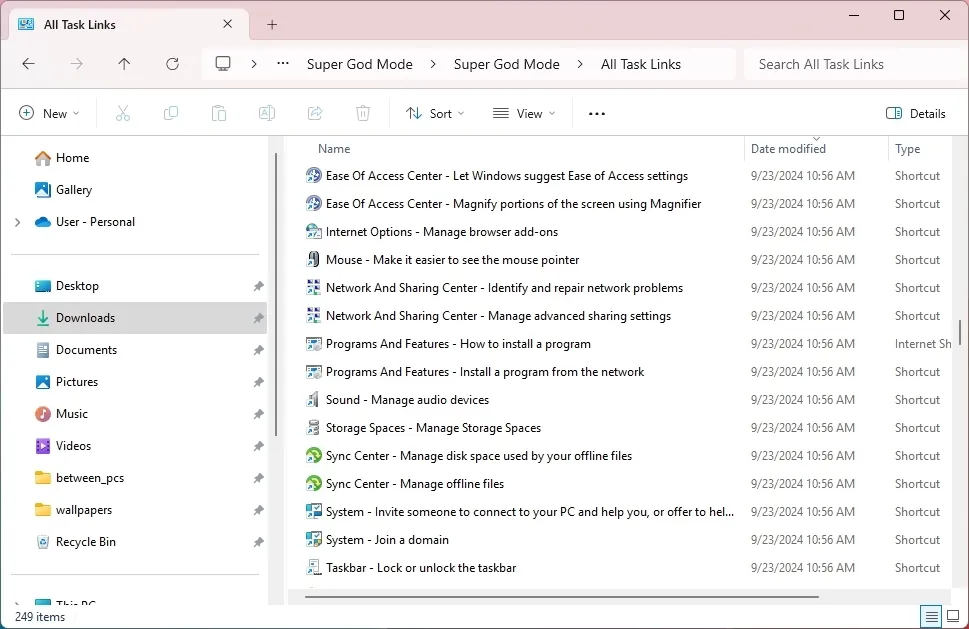 Che do sieu than mo khoa tat ca cac cai dat va tinh nang tren Windows 11 107