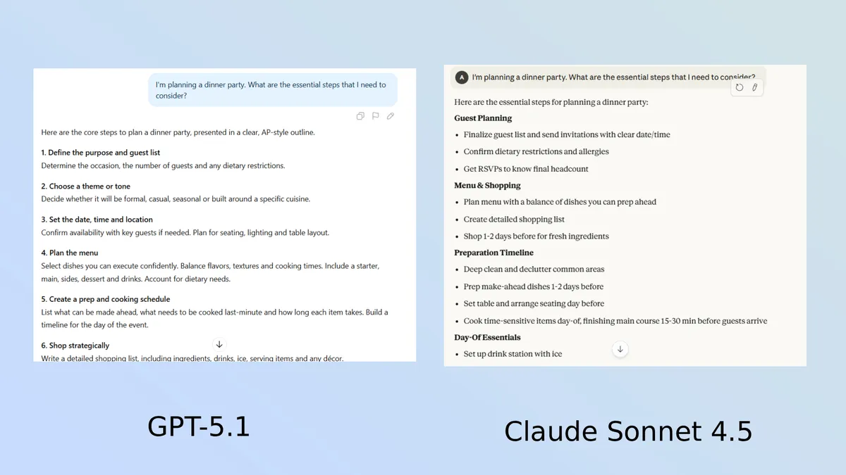 So sánh GPT-5.1 và Claude 4.5 Sonnet: Khả năng lập luận, sáng tạo và tốc độ – Ai là người chiến thắng? 15 GPT 5.1 va Claude 4.5 Sonnet4.png
