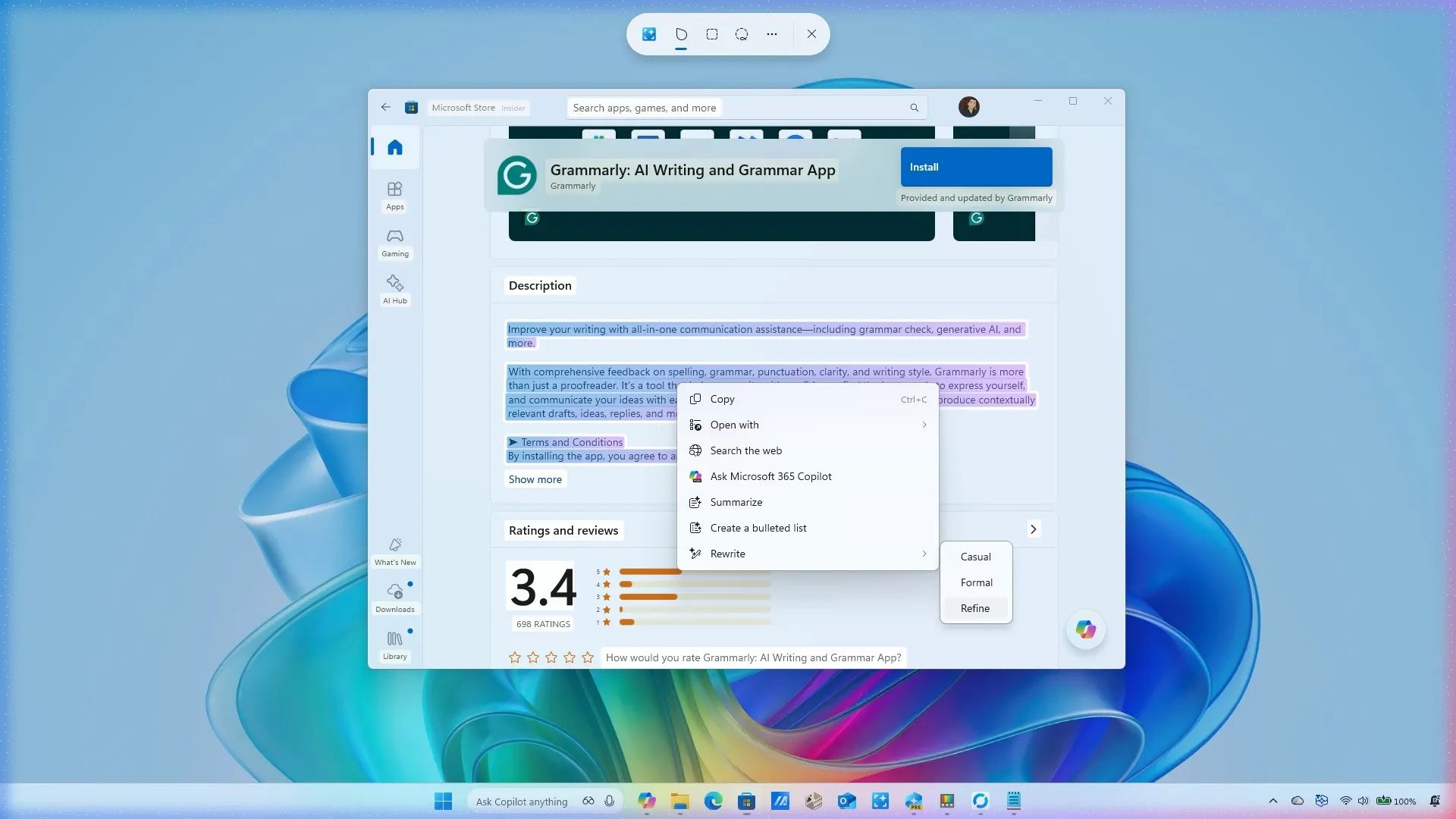 Giải thích về các hành động AI trên Windows 11 - Click to Do là gì và cách sử dụng như thế nào? 1 Giai thich ve cac hanh dong AI tren Windows 111