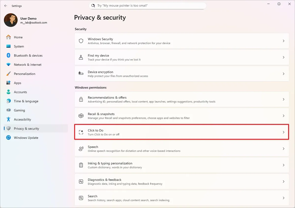 Giải thích về các hành động AI trên Windows 11 - Click to Do là gì và cách sử dụng như thế nào? 15 Giai thich ve cac hanh dong AI tren Windows 1114.jpg