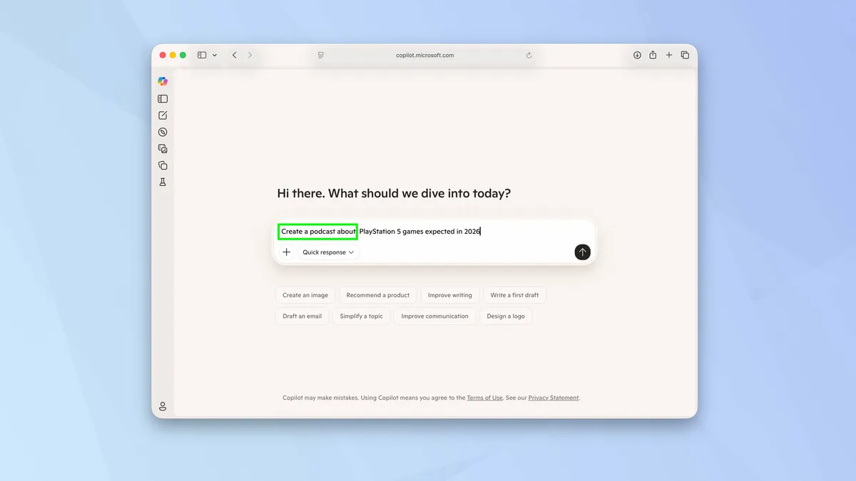 Hướng dẫn tạo podcast bằng Copilot chỉ trong vài giây - và chỉ cần một lời nhắc duy nhất 9 Huong dan tao podcast bang Copilot 3