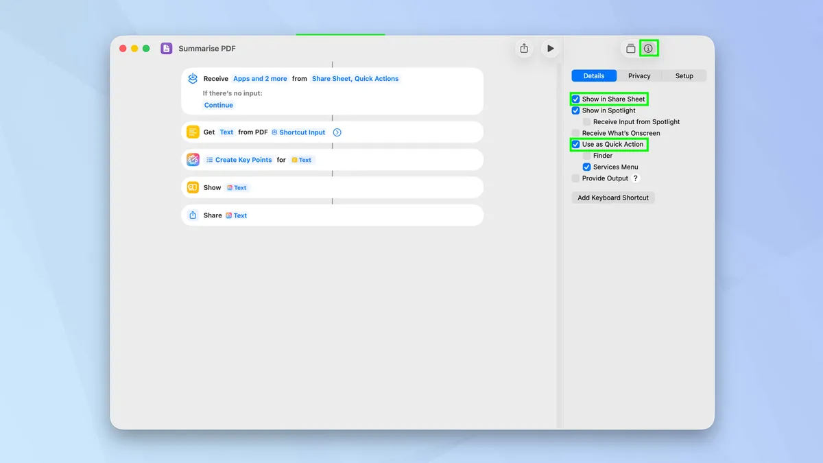 Khởi đầu với Mac Shortcuts: Cách khám phá, sử dụng và tự tạo những automation cực hiệu quả trên Mac 16 Khoi dau voi Mac Shortcuts 7