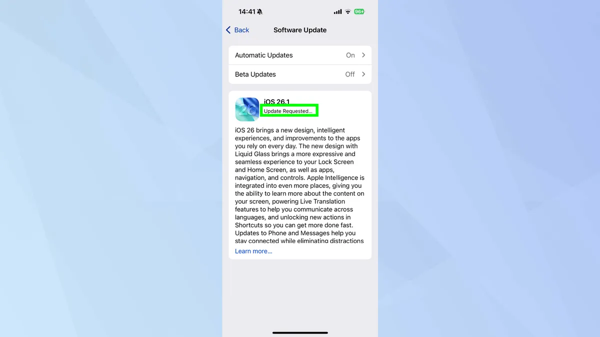 iOS 26.1 cho phép điều chỉnh độ trong suốt của Liquid Glass trên iPhone — đây là cách thực hiện 5 Liquid Glass tren iPhone 2