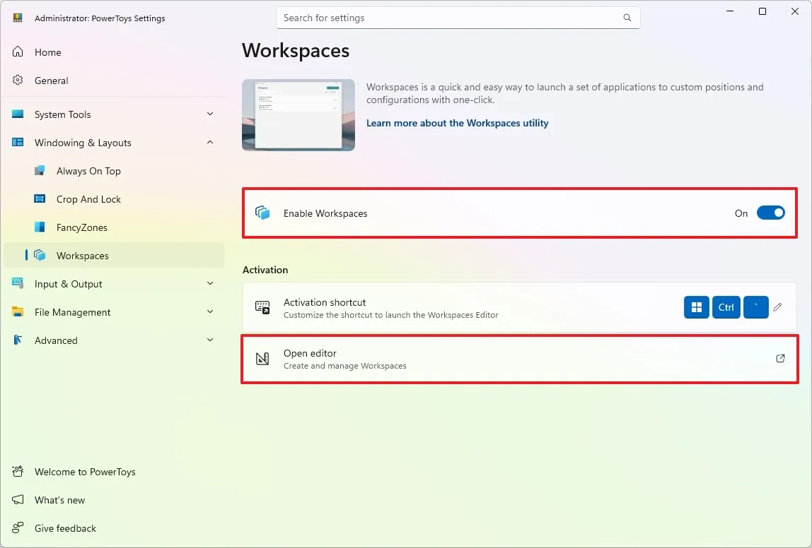 Cách tự động hóa bố cục màn hình nền của bạn bằng PowerToys Workspaces trên Windows 1 3 PowerToys Workspaces 3