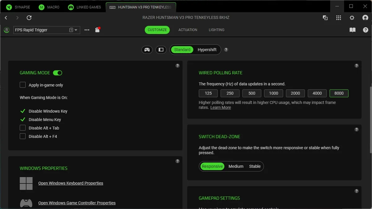 Razer Huntsman V3 Pro 8KHz 4