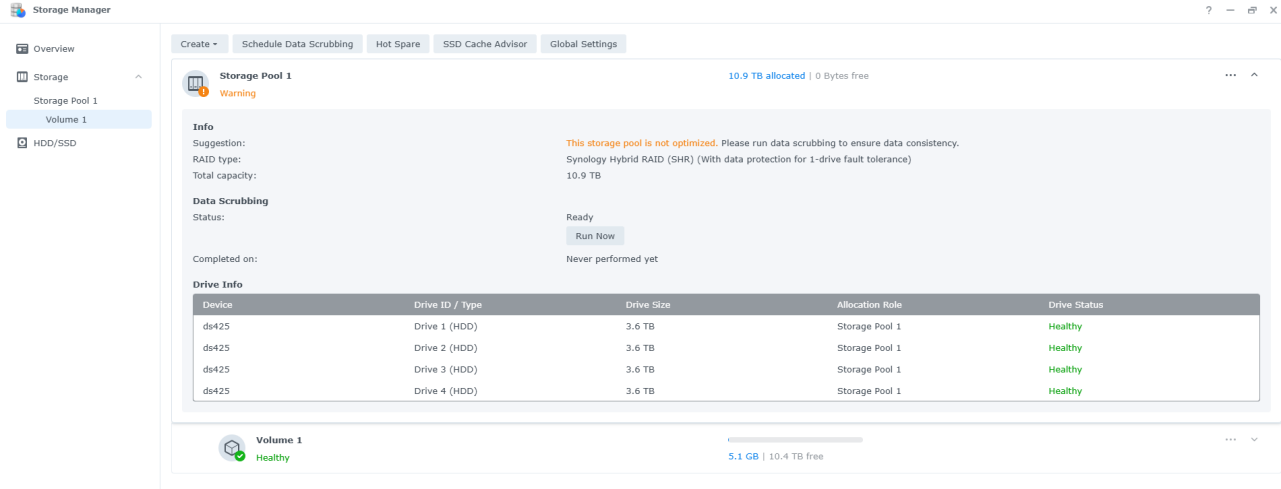 Đánh giá Synology DiskStation DS425+: NAS thân thiện với doanh nghiệp vừa và nhỏ với mức giá hợp lý 13 Synology DiskStation DS4254