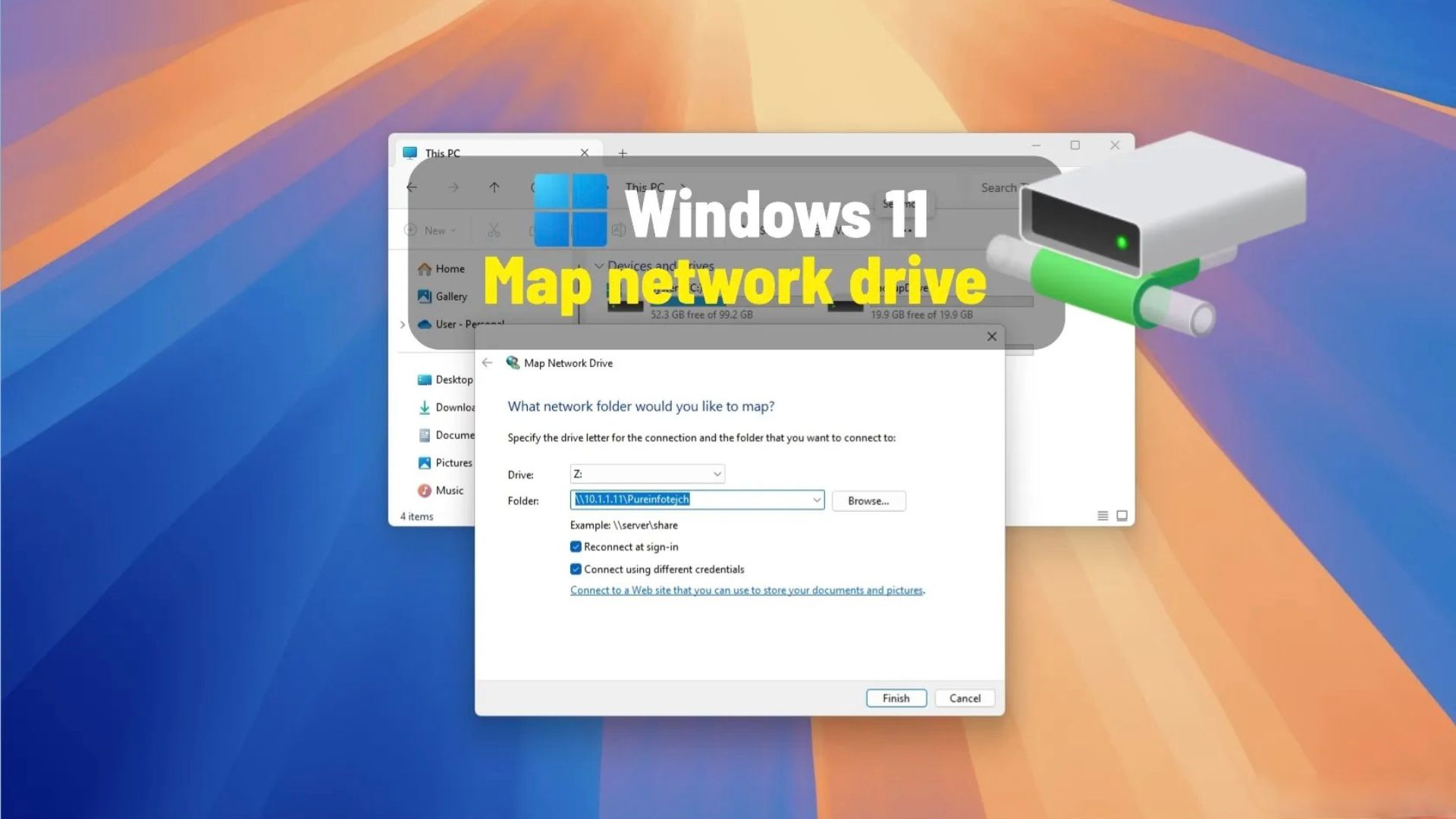 Hướng dẫn cách ánh xạ ổ cứng mạng (map network drive) trên Windows 11 1 cach anh xa o cung mang map network drive tren Windows 111