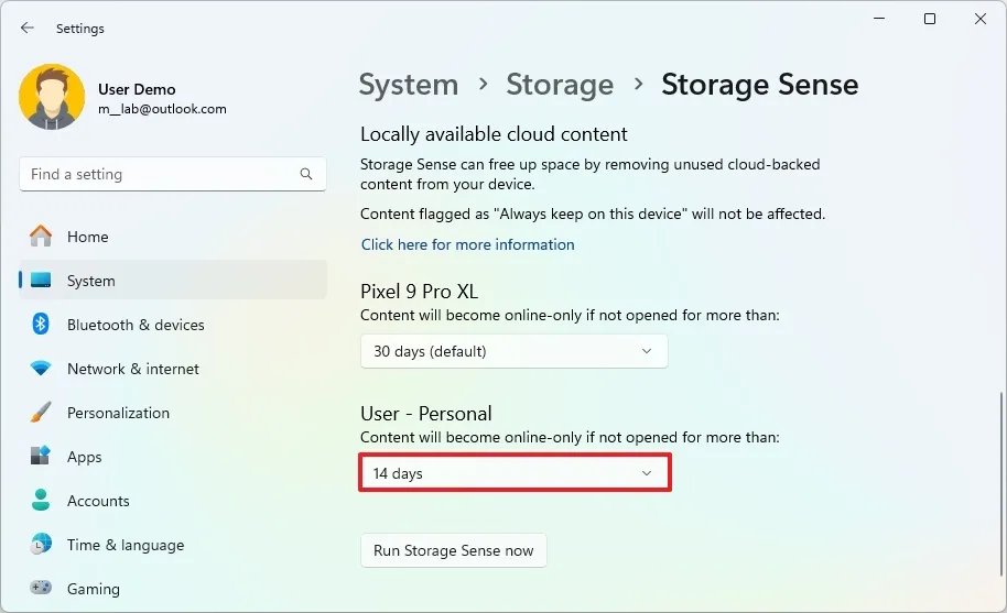 cach bat OneDrive Files On Demand de tiet kiem dung luong luu tru tren Windows 11 103