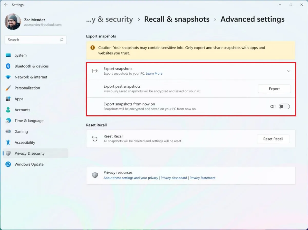 cach bat dau voi Windows Recall tren Windows 1113.jpg