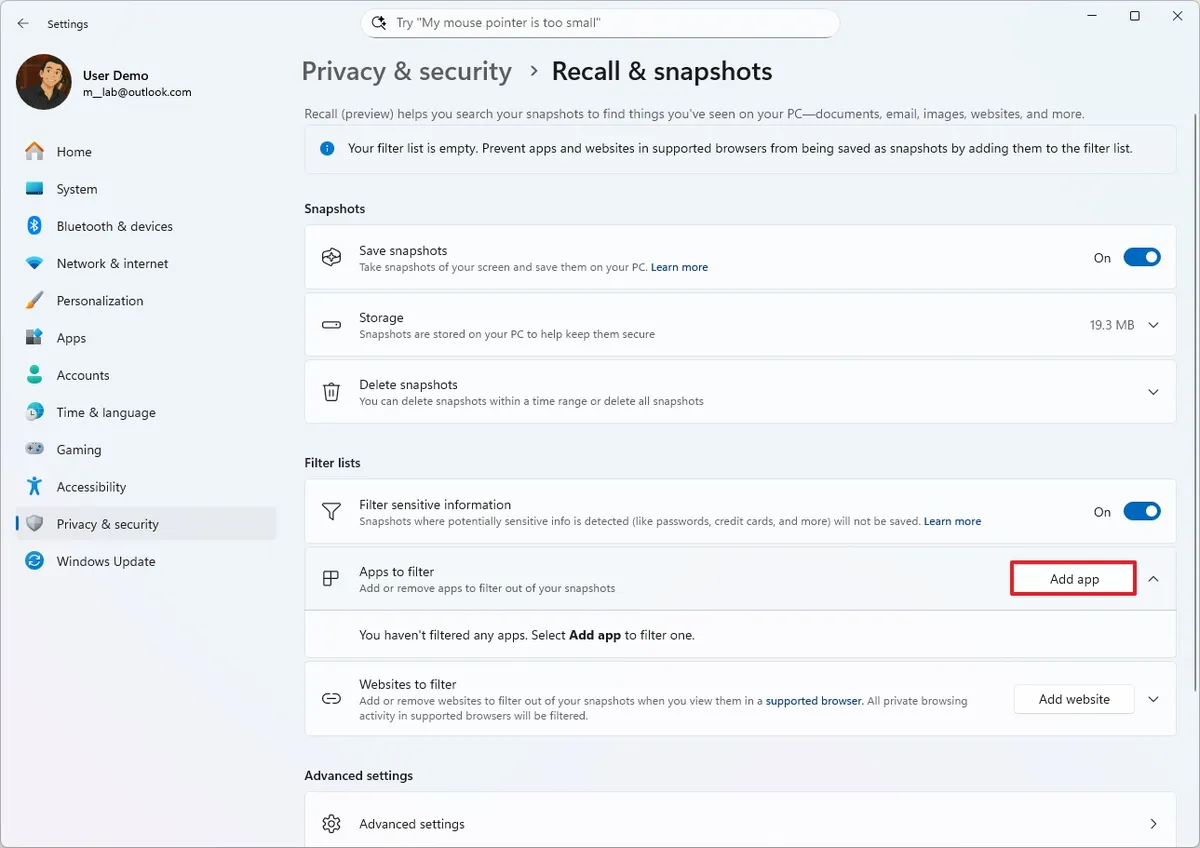 cach bat dau voi Windows Recall tren Windows 1124.jpg