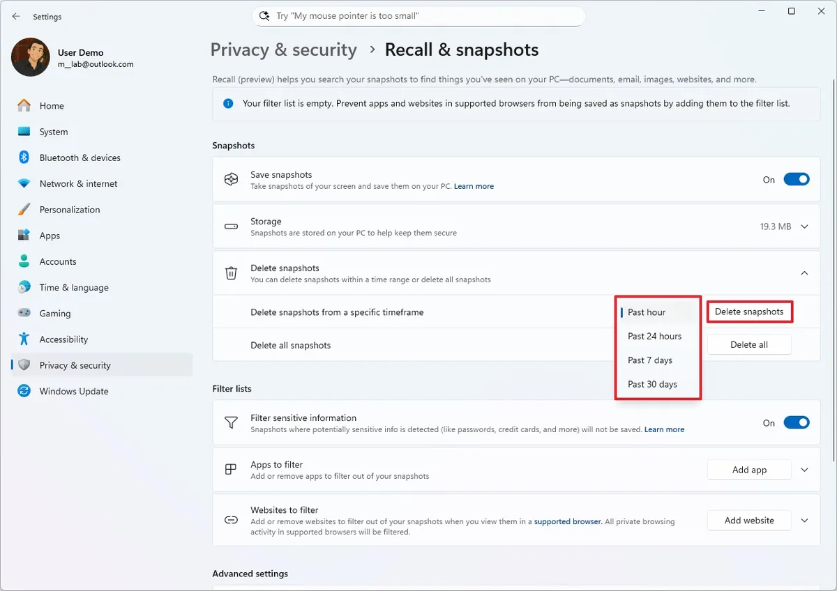 cach bat dau voi Windows Recall tren Windows 1129.jpg