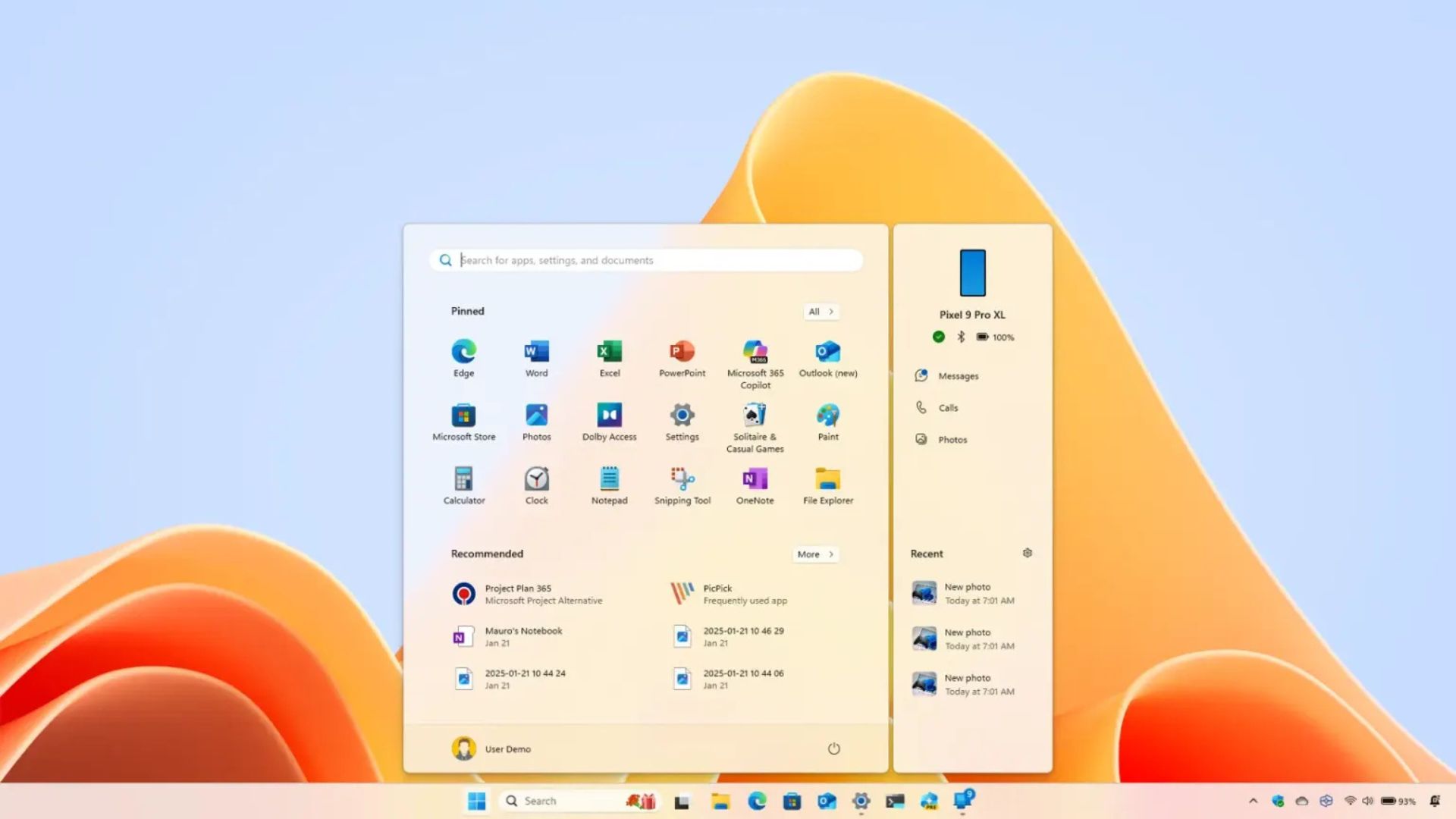 cach bat hoac tat thanh ben di dong cua menu bat dau tren Windows 111