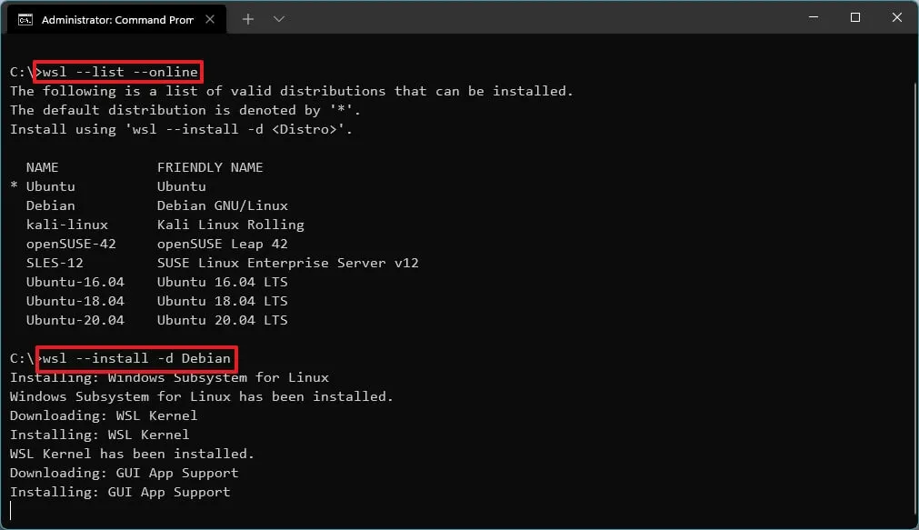 cach cai dat WSL tren Windows 10 11