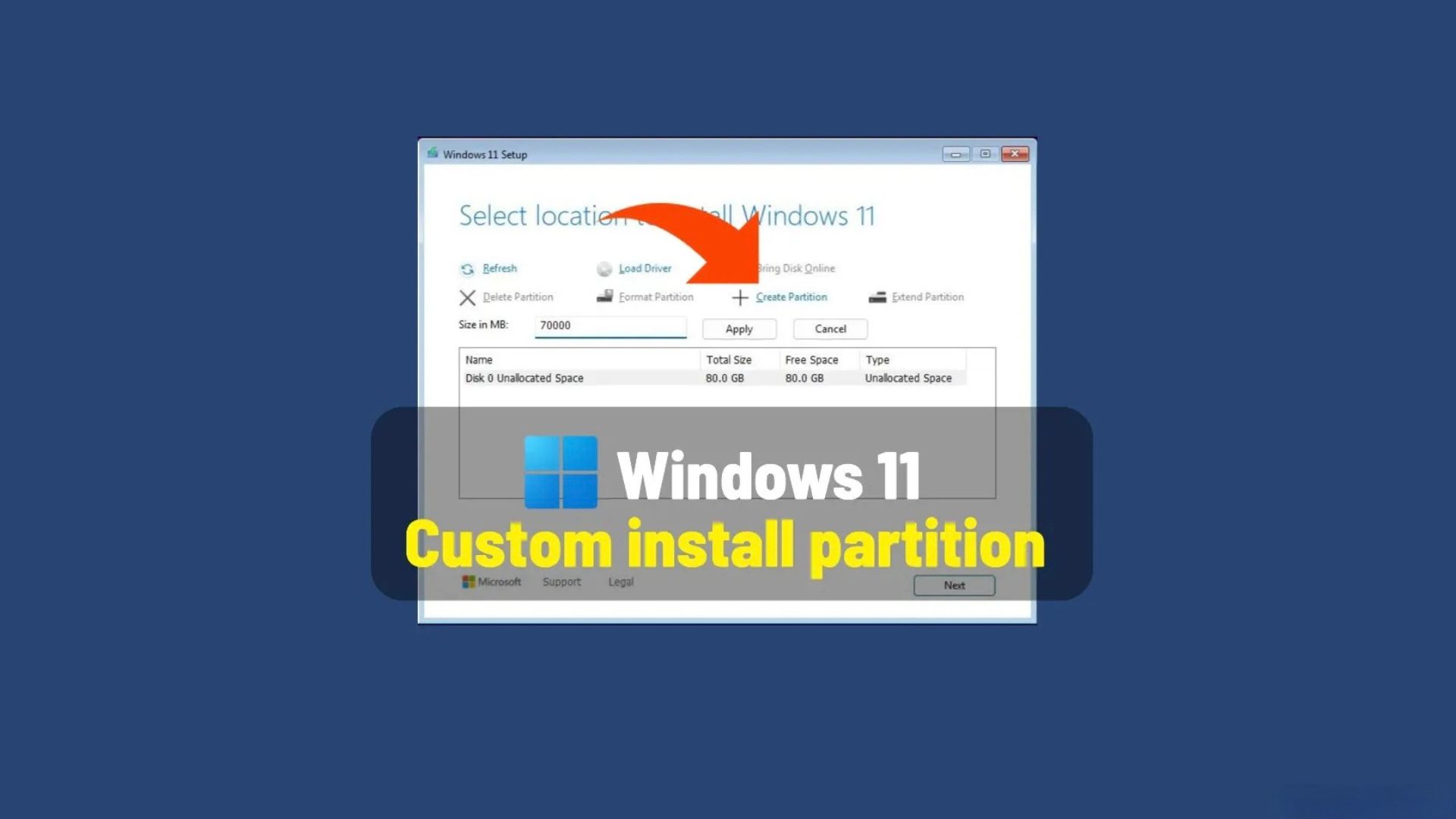 Hướng dẫn cách cài đặt Windows 11 trên phân vùng tùy chỉnh 1 cach cai dat Windows 11 tren phan vung tuy chinh1
