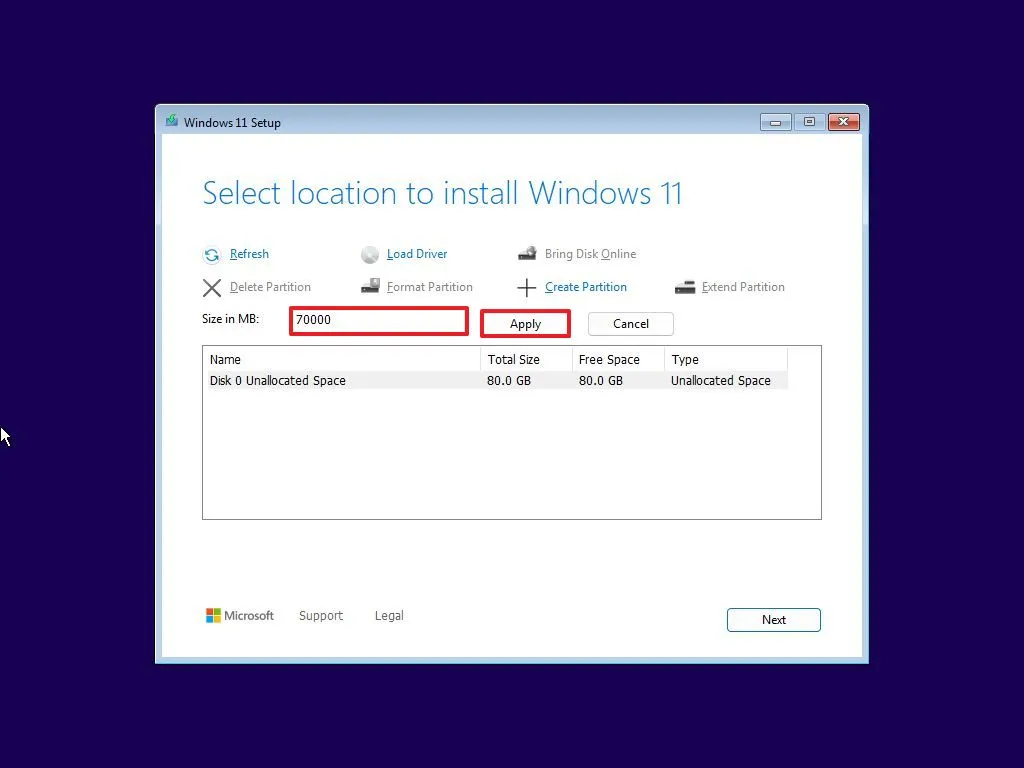 Hướng dẫn cách cài đặt Windows 11 trên phân vùng tùy chỉnh 19 cach cai dat Windows 11 tren phan vung tuy chinh6