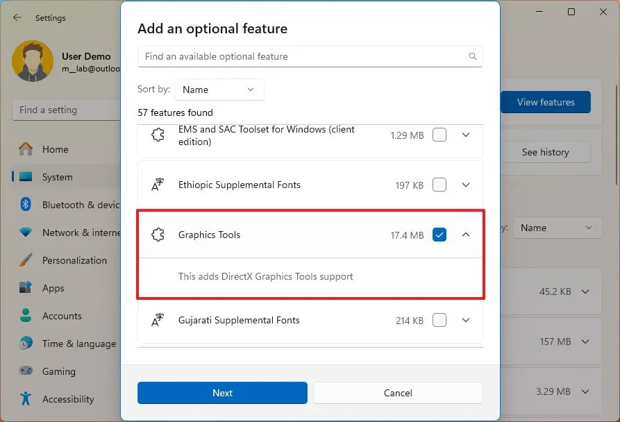 Hướng dẫn cách cài đặt các tính năng tùy chọn trên Windows 11 16 cach cai dat cac tinh nang tuy chon tren Windows 1113