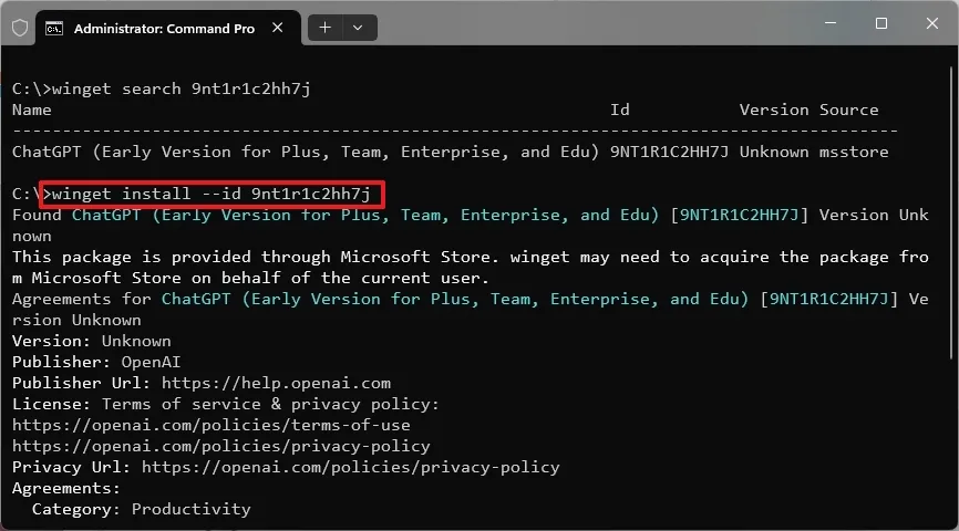 cach cai dat ung dung ChatGPT tren Windows 11 1012