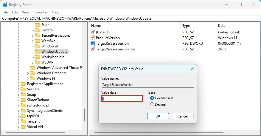 cach chan cap nhat tu dong Windows 11 24H2 tren phien ban 23H23