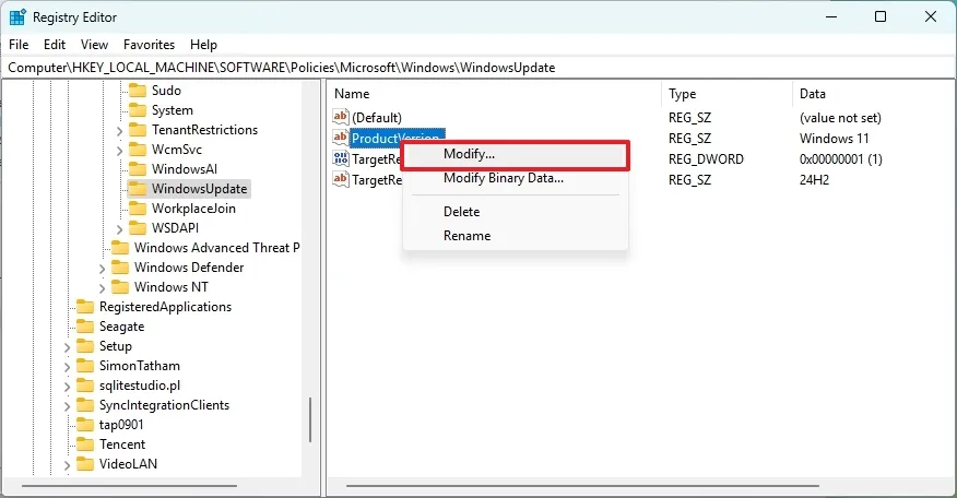 cach chan cap nhat tu dong Windows 11 24H2 tren phien ban 23H25