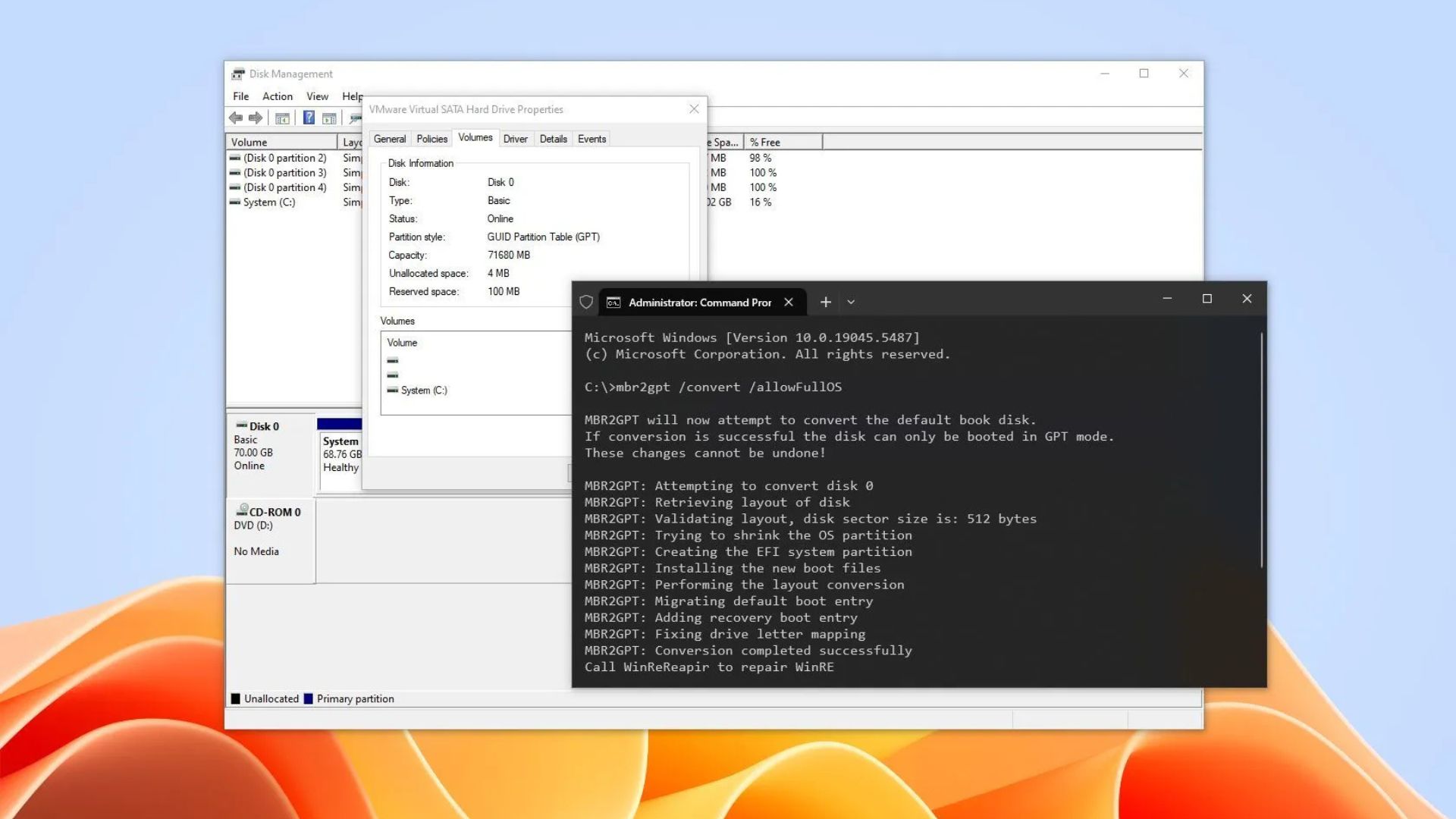 cach chuyen doi MBR sang GPT cho UEFI tren Windows 10 cho Windows 111