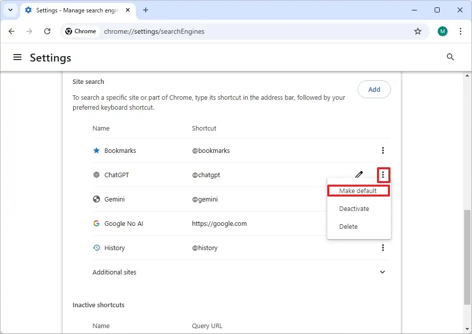 cach dat ChatGPT lam cong cu tim kiem mac dinh cho Edge va Chrome tren Windows 11 102