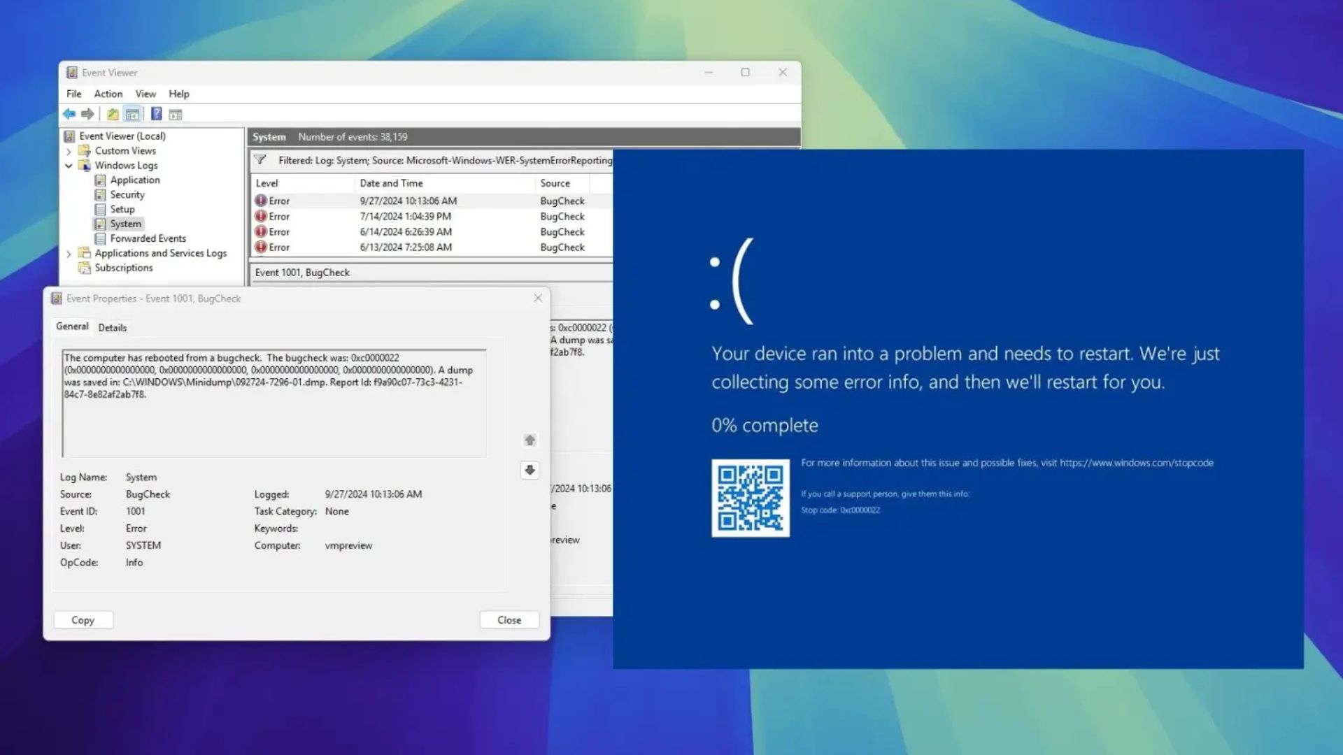 cach giai quyet moi su co man hinh xanh chet choc BSOD tren Windows 111