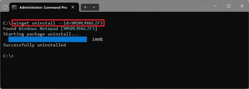 cach go cai dat Notepad tren Windows 114