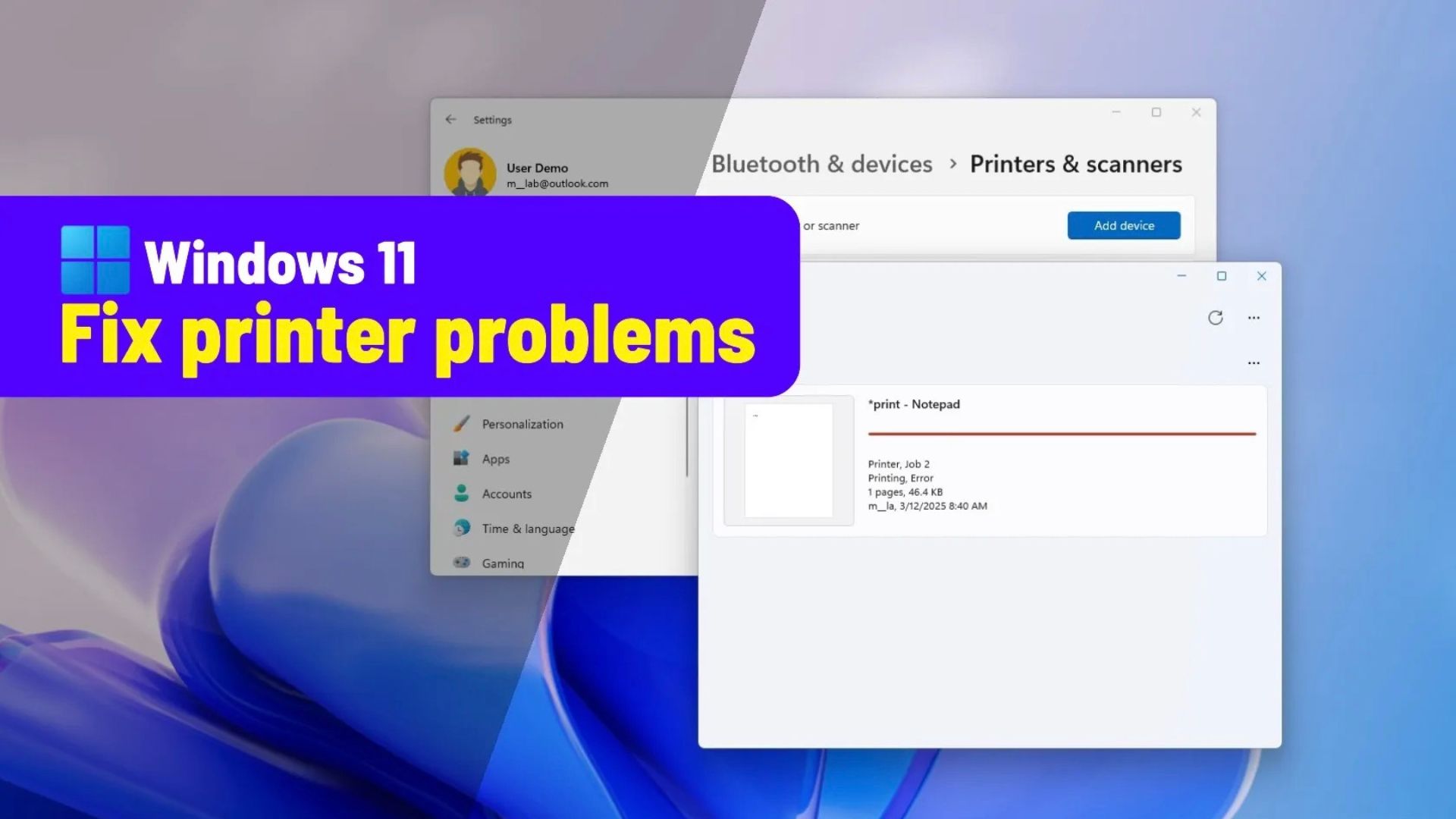Hướng dẫn cách khắc phục máy in không hoạt động trên Windows 11 1 cach khac phuc may in khong hoat dong tren Windows 111