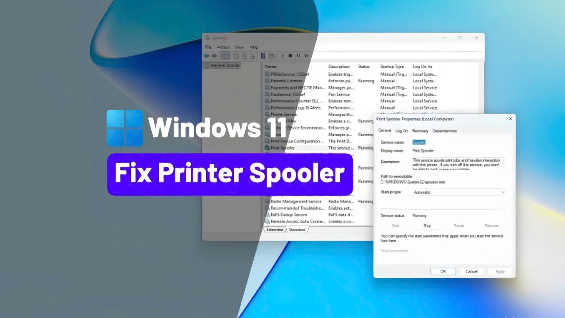 Hướng dẫn cách khắc phục sự cố bộ đệm máy in trên Windows 11 1 cach khac phuc su co bo dem may in tren Windows 112