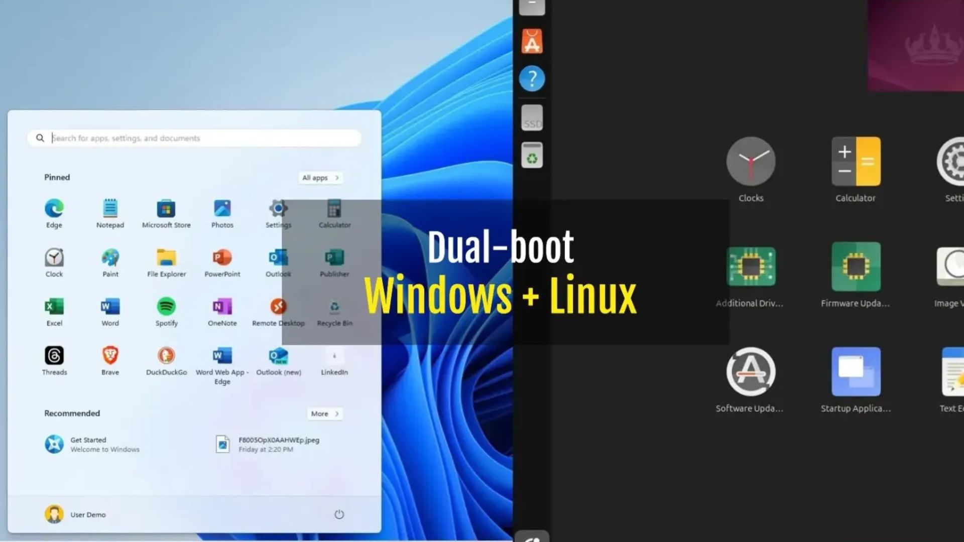 Hướng dẫn cách khởi động kép Linux và Windows 11, 10 1 cach khoi dong kep Linux va Windows 11 101