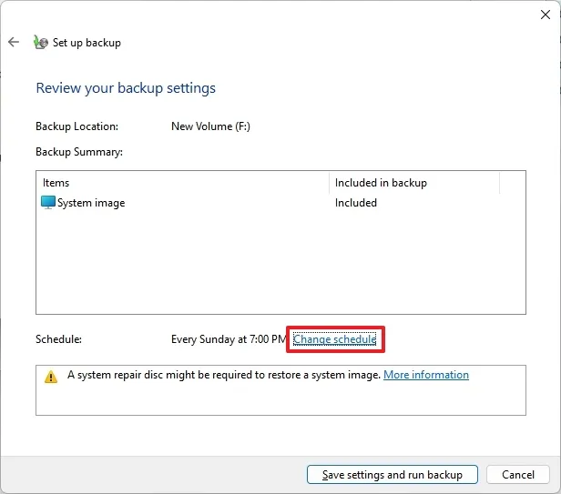 Hướng dẫn cách lên lịch sao lưu toàn bộ tự động trên Windows 11, 10 14 cach len lich sao luu toan bo tu dong tren Windows 11 105