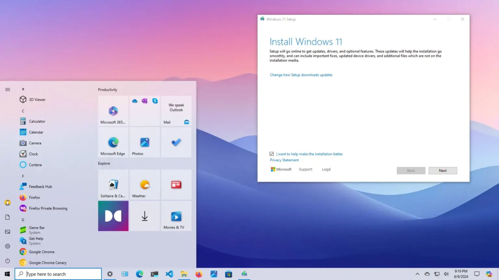 cach nang cap Windows 10 len Windows 11 24H21