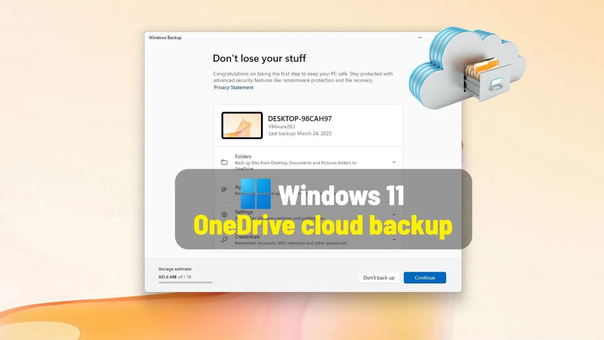 cach sao luu va khoi phuc tep ung dung cai dat bang OneDrive tren Windows 111