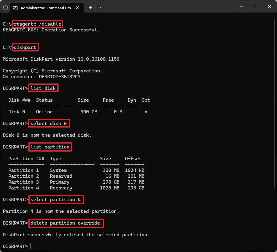Hướng dẫn cách tạo lại phân vùng phục hồi cho WinRE trên Windows 11 9 cach tao lai phan vung phuc hoi cho WinRE tren Windows 118