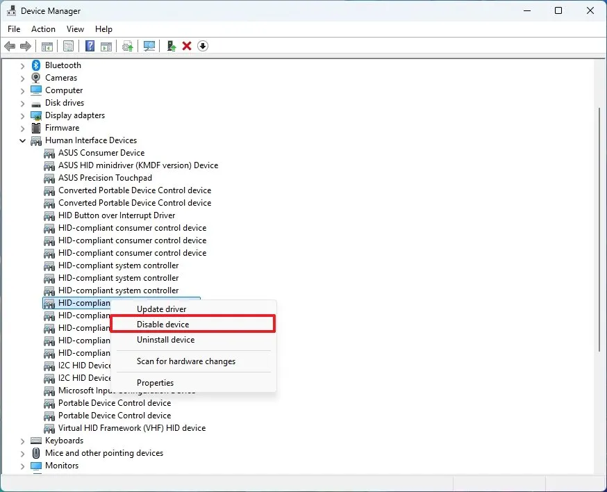 cach tat man hinh cam ung tren Windows 115