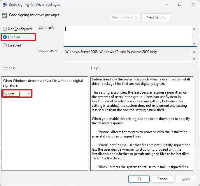 Hướng dẫn cách tắt tính năng thực thi chữ ký trình điều khiển trên Windows 11 14 cach tat tinh nang thuc thi chu ky trinh dieu khien tren Windows 113 1