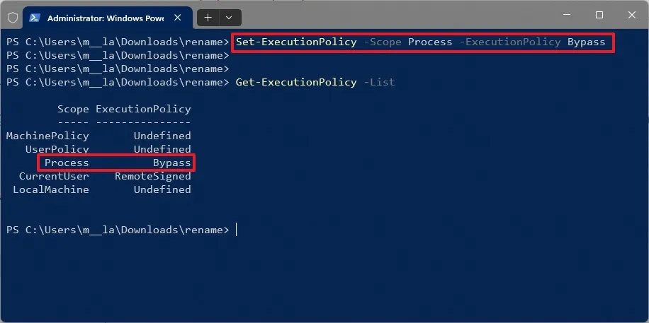 cach thay doi chinh sach thuc thi de chay tap lenh tren PowerShell2