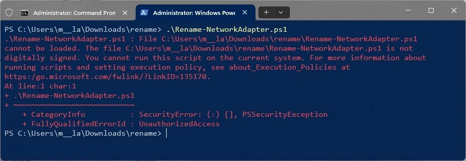 cach thay doi chinh sach thuc thi de chay tap lenh tren PowerShell3